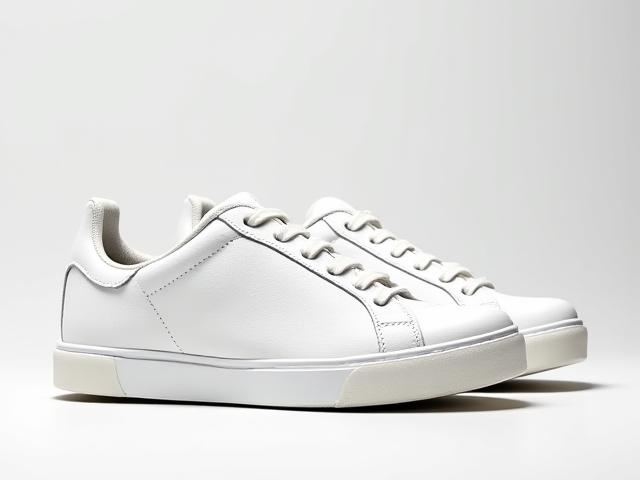 After: Spotlessly clean and brilliant white sneakers, restored to pristine condition.